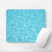 Natuur Blue Water Pool Aqua Elegant Sjabloon Muismat (Met muis)