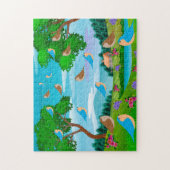 Natuur Bomen Birds Flowers, leeftijd 8 Legpuzzel (Verticaal)