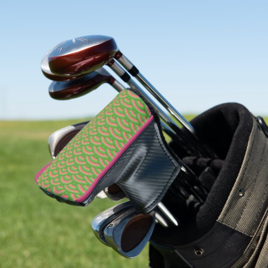 Natuur Boogjes Putter Hoesje Golfheadcover (Insitu)