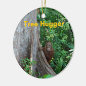 Natuur Boom Hugger Keramisch Ornament (Links)
