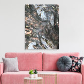 Natuur Boom Roots Rainy Day Puddle Foto Art Canvas Afdruk (Insitu (Woonkamer))