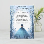 Natuur boomheks betoverd bos Quinceanera Kaart (Staand voorkant)