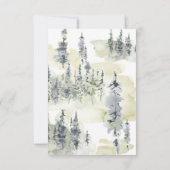 Natuur Bos Begrafenissympathie Dank u kaart Notitiekaartje (Achterkant)