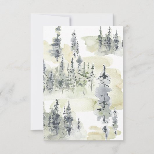 Natuur Bos Begrafenissympathie Dank u kaart Notitiekaartje (Achterkant)