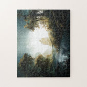 Natuur Bos Bomen Afstand Fotografie Water Legpuzzel (Verticaal)