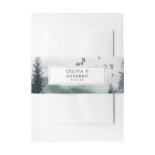 Natuur Bos, Boom & Vogels Uitnodigingen Wikkel (Voorkant Voorbeeld)