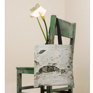 Natuur bos natuurlijke vogelboomstam tote bag