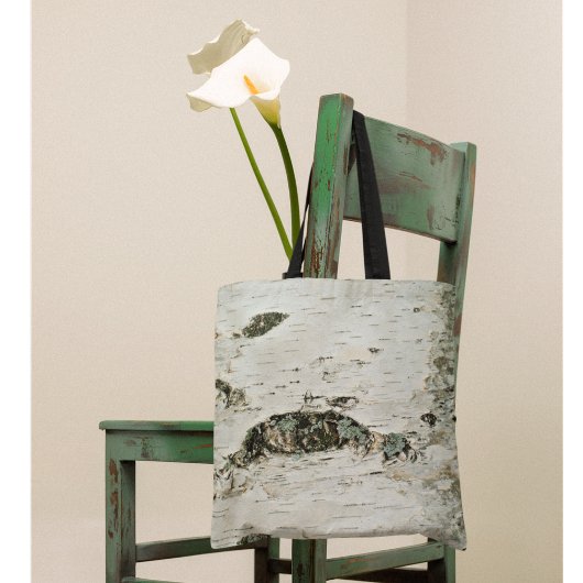 Natuur bos natuurlijke vogelboomstam tote bag