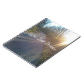 Natuur Bos pad Sun Rays Grass Follow Dreams Notitieboek (Linkerzijde)