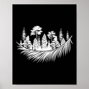 Natuur Bos Planten Bomen Kamperen Wandelen Berg Poster