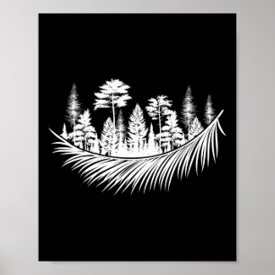 Natuur Bos Planten Bomen Kamperen Wandelen Berg Poster