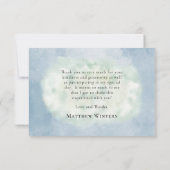 Natuur bos van Eucks Woodland Bedankkaart (Achterkant)