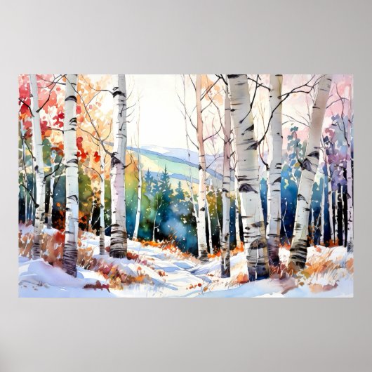 Natuur bos wandkunst print (Voorkant)