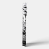 Natuur bosbladeren bladerpatronen zwart wit Case-Mate iPhone case (Achterkant / Rechts)