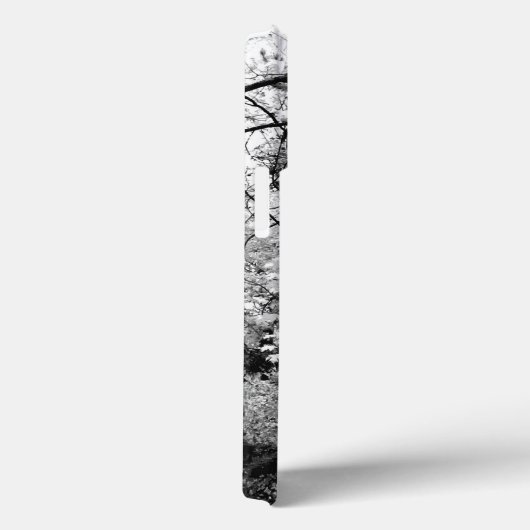 Natuur bosbladeren bladerpatronen zwart wit Case-Mate iPhone case (Achterkant / Rechts)