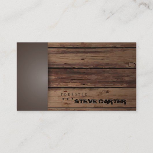 Natuur bosboombossen foresterbos Verkoop Visitekaartje (Voorkant)