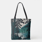 Natuur Bossen Bodenmeer Tote Bag (Achterkant)