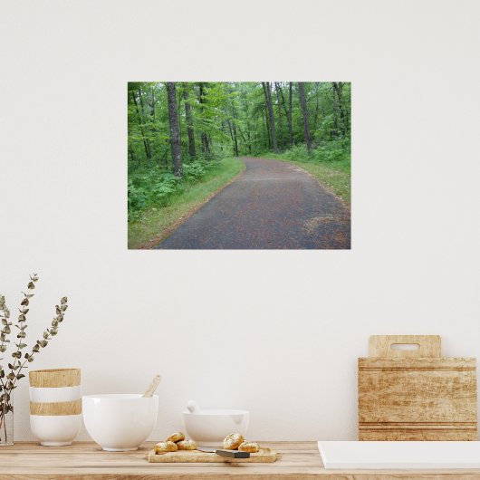 Natuur Bossen Forest Path Photography Poster Art M (Keuken)