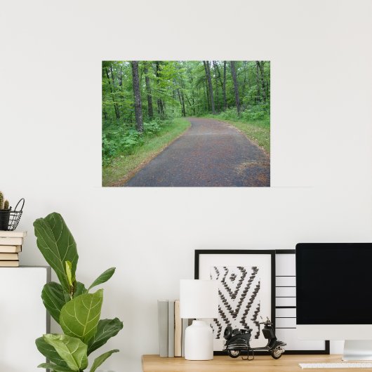 Natuur Bossen Forest Path Photography Poster Art M (Thuiskantoor)