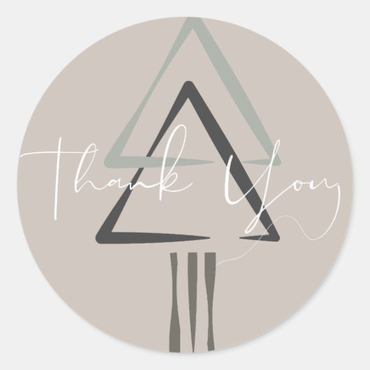 Natuur, Botanisch, Modern Dank u Stickers NS61 (Voorkant)