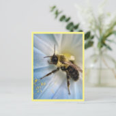 Natuur Botanische Bee Alle Gelegenheid Briefkaart (Staand voorkant)