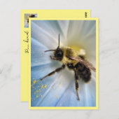 Natuur Botanische Bee Alle Gelegenheid Briefkaart (Voorkant / Achterkant)