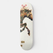 Natuur Botanische Bloemen Paardspringen Persoonlijk Skateboard (Voorkant)