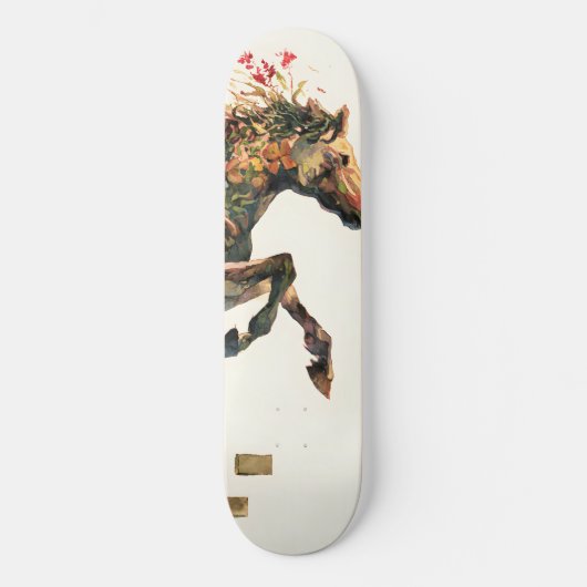 Natuur Botanische Bloemen Paardspringen Persoonlijk Skateboard (Voorkant)