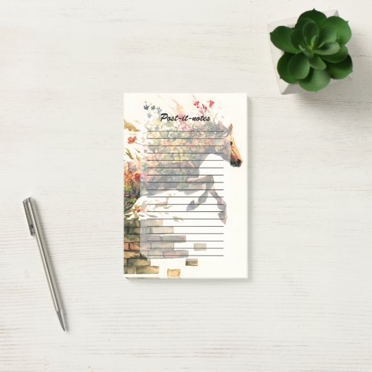 Natuur Botanische Bloemen Paardspringen Post-it® Notes (Kantoor)