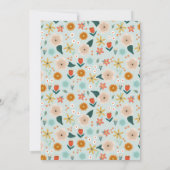 Natuur botanische vlindermeisjes Baby shower Kaart (Achterkant)