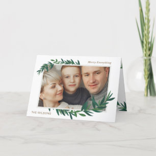 Natuur Botanische wensen Gold-fotofeestkaart Feestdagen Kaart