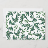 Natuur Botanische wieken Gold foto Feestdagenkaart (Achterkant)