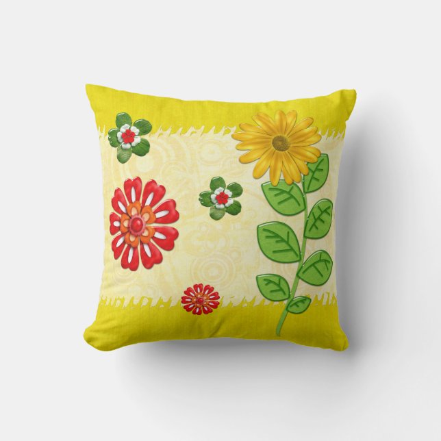 Natuur Bounty Jeweled Kussen (Voorkant)