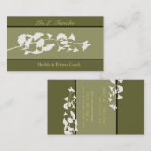 Natuur Branch Asian Flare Ginkgo Visitekaartje (Voorkant / Achterkant)