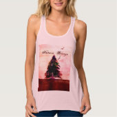 Natuur Breeze Earth Tree Sparrows Blush Pink Tanktop (Voorkant)