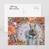 Natuur Briefkaart met kerstmis (Voorkant / Achterkant)