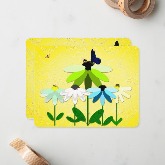 Natuur-briefkaart Notitiekaartje (Voorkant / Achterkant in situ)