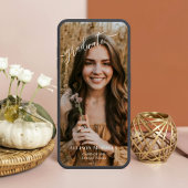 Natuur Bright Terracotta Foto Boho Afstuderen Kaart