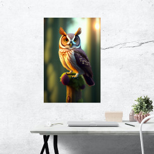 Natuur Brown Owl Artwork Poster