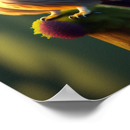 Natuur Brown Owl Artwork Poster (Hoek)