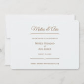 Natuur Bruin Bruin Save The Date Paarden (Achterkant)