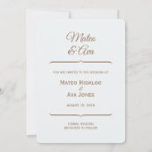 Natuur Bruin Bruin Save The Date Paarden (Achterkant)