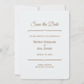 Natuur Bruin Bruin Save The Date Paarden (Achterkant)