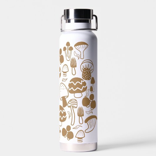 Natuur Bruin-waterflesje Waterfles (Achterkant)