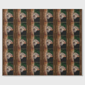 Natuur bruine boomvlieg gepersonaliseerde cadeaupapier (Vlak)