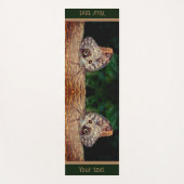 Natuur bruine boomvlieg gepersonaliseerde yogamat (Voorkant)