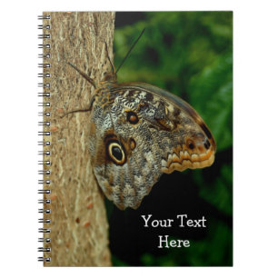 Natuur bruine vlinder notitieboek
