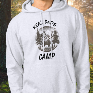 Natuur Buiten Grijs Echte Pappas  PERSONALISEER Hoodie