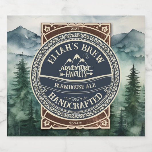  Natuur buitenshuis thema bierlabels Bier Etiket (Enkel label)