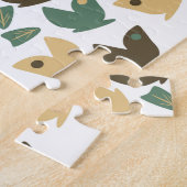 Natuur Butterfly en Floral Greenery Legpuzzel (Zijkant)